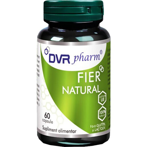 Supliment Fier natural, 60 capsule, DVR PHARM Supliment Fier natural, 60 capsule, DVR PHARM