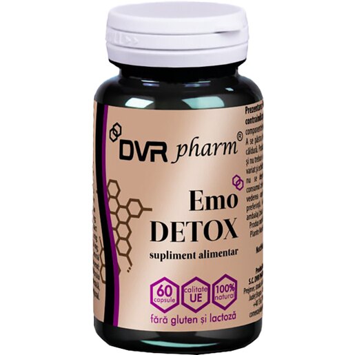 Supliment Emo Detox, 60 capsule, DVR PHARM Supliment Emo Detox, 60 capsule, DVR PHARM