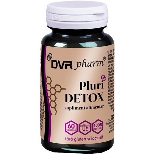 Supliment Pluri Detox, 60 capsule, DVR PHARM Supliment Pluri Detox, 60 capsule, DVR PHARM