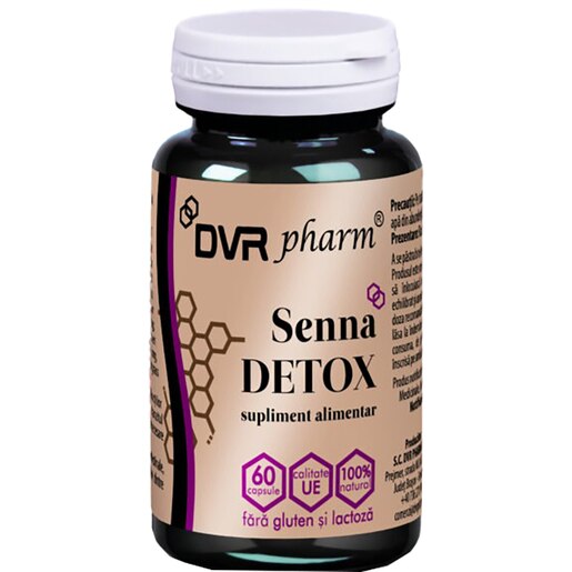 Supliment Senna Detox, 60 capsule, DVR PHARM Supliment Senna Detox, 60 capsule, DVR PHARM