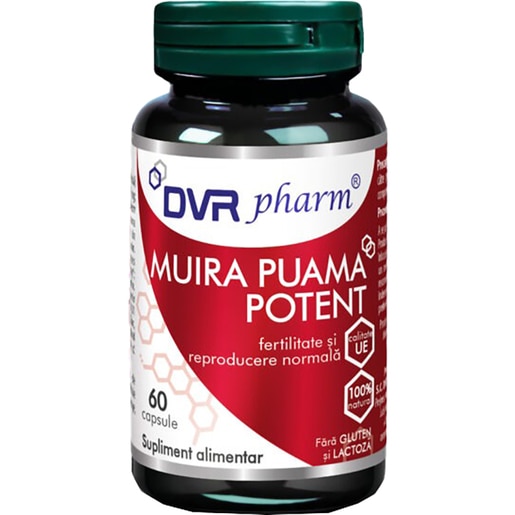 Supliment Muira Puama Potent, 60 capsule, DVR PHARM Supliment Muira Puama Potent, 60 capsule, DVR PHARM
