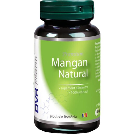 Supliment Mangan natural, 60 capsule, DVR PHARM Supliment Mangan natural, 60 capsule, DVR PHARM