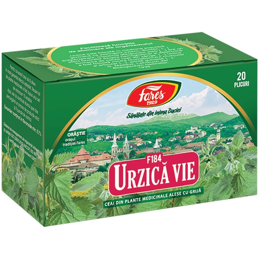 Ceai FARES Urzica Vie F184, 20 plicuri Ceai FARES Urzica Vie F184, 20 plicuri
