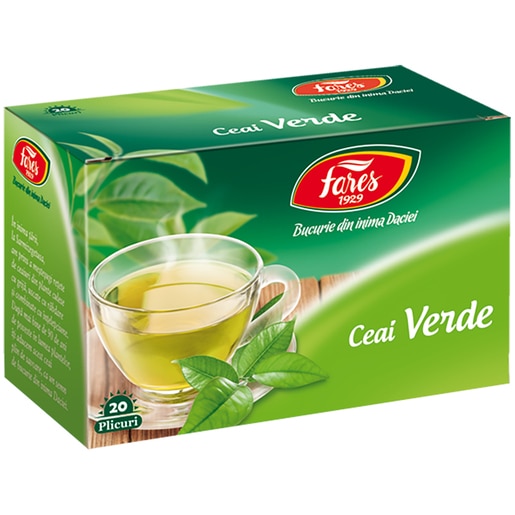 Ceai verde FARES, 20 plicuri Ceai verde FARES, 20 plicuri
