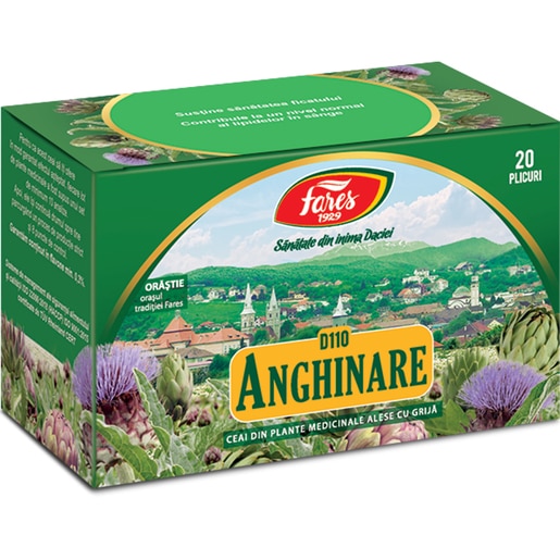 Ceai FARES de Anghinare frunze D110, 20 plicuri Ceai FARES de Anghinare frunze D110, 20 plicuri