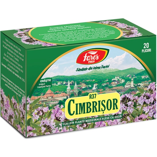 Ceai FARES Cimbrisor R37, 20 plicuri Ceai FARES Cimbrisor R37, 20 plicuri