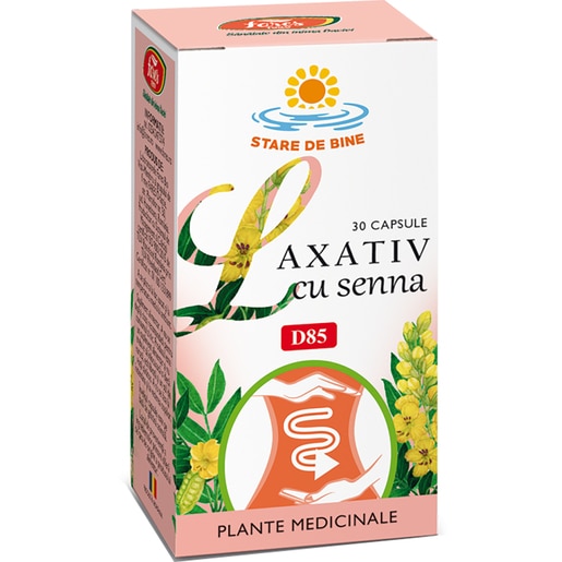 Supliment Laxativ cu Senna D85, 30 capsule, FARES Supliment Laxativ cu Senna D85, 30 capsule, FARES