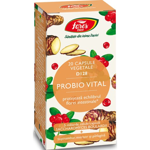 Supliment Probio Vital D128, 20 capsule, FARES Supliment Probio Vital D128, 20 capsule, FARES