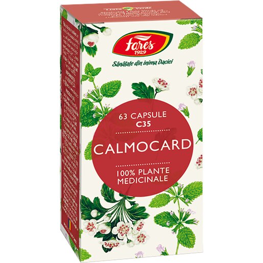 Supliment alimentar Calmocard C35, 63 capsule, FARES Supliment alimentar Calmocard C35, 63 capsule, FARES