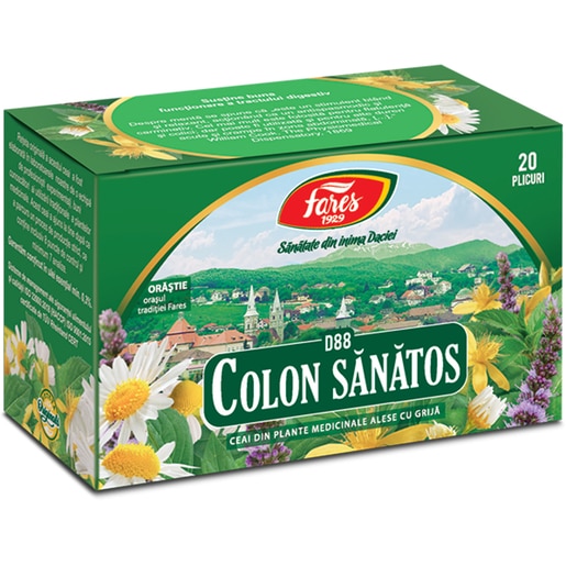Ceai FARES Colon Sanatos D88, 20 plicuri Ceai FARES Colon Sanatos D88, 20 plicuri