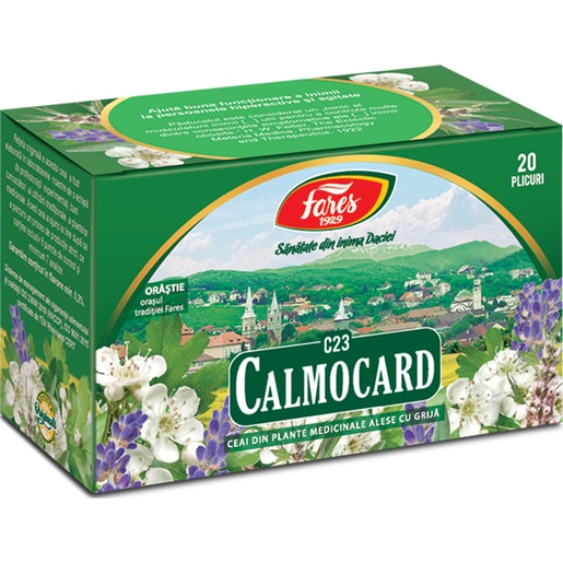 Ceai FARES Calmocard C23, 20 plicuri Ceai FARES Calmocard C23, 20 plicuri