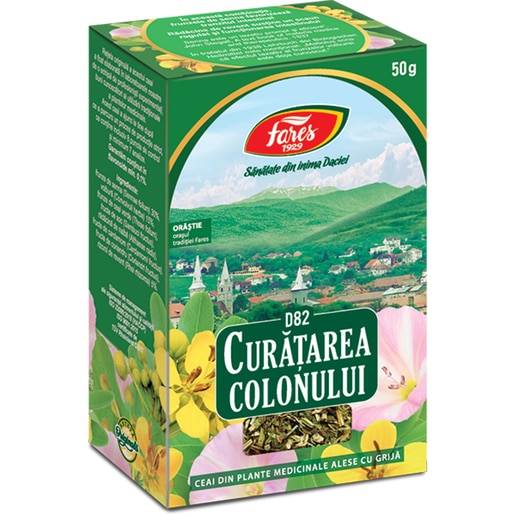 Ceai FARES Curatarea Colonului D82, 50 g Ceai FARES Curatarea Colonului D82, 50 g