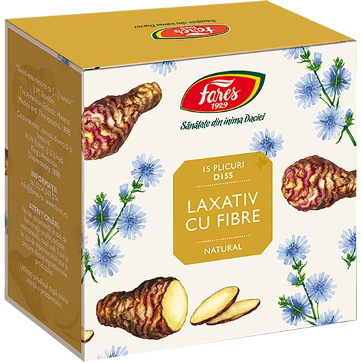 Ceai FARES Laxativ cu Fibre D155, 15 plicuri Ceai FARES Laxativ cu Fibre D155, 15 plicuri