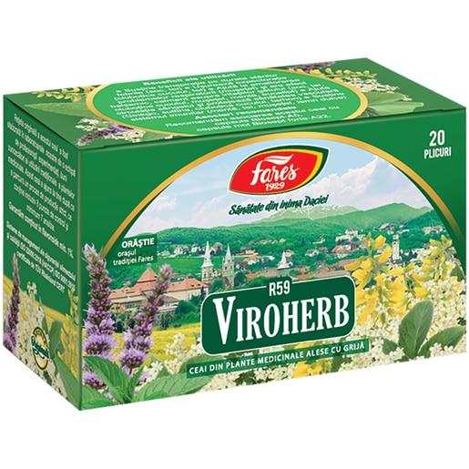 Ceai FARES Viroherb R59, 20 plicuri Ceai FARES Viroherb R59, 20 plicuri