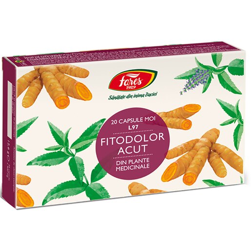 Supliment Fitodolor Acut L97, 20 capsule moi, FARES Supliment Fitodolor Acut L97, 20 capsule moi, FARES