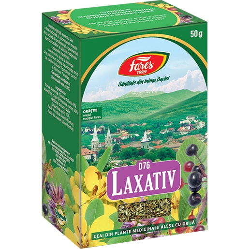 Ceai FARES Laxativ D76, 50 g Ceai FARES Laxativ D76, 50 g