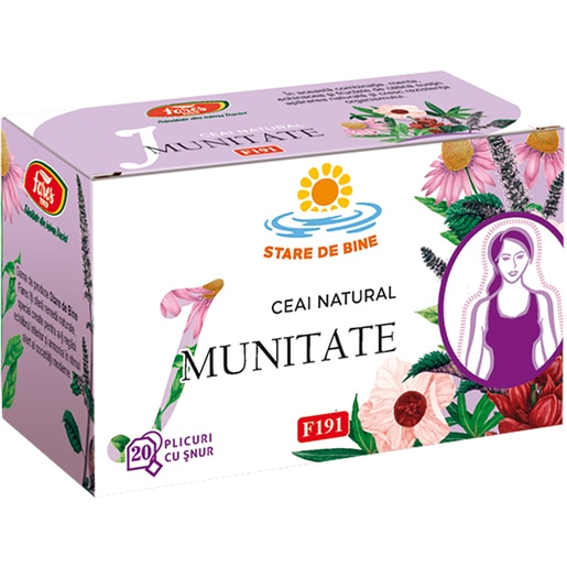 Ceai FARES Imunitate F191, 20 plicuri Ceai FARES Imunitate F191, 20 plicuri