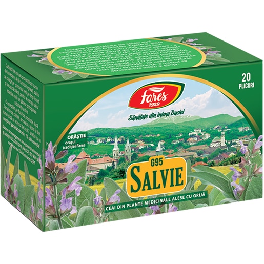 Ceai FARES Salvie G95, 20 plicuri Ceai FARES Salvie G95, 20 plicuri