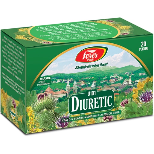 Ceai FARES Diuretic U101, 20 plicuri Ceai FARES Diuretic U101, 20 plicuri