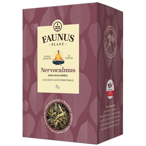 Ceai FAUNUS PLANT Nervocalmus, 90 g Ceai FAUNUS PLANT Nervocalmus, 90 g