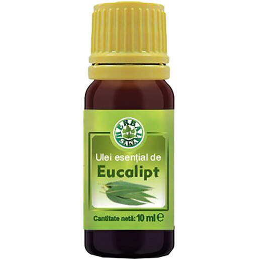 Ulei esential de Eucalipt, 10 ml, HERBAVIT Ulei esential de Eucalipt, 10 ml, HERBAVIT