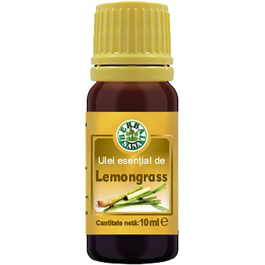Ulei esential de Lemongrass, 10 ml, HERBAVIT Ulei esential de Lemongrass, 10 ml, HERBAVIT