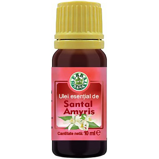 Ulei esential de Santal Amyris, 10 ml, HERBAVIT Ulei esential de Santal Amyris, 10 ml, HERBAVIT