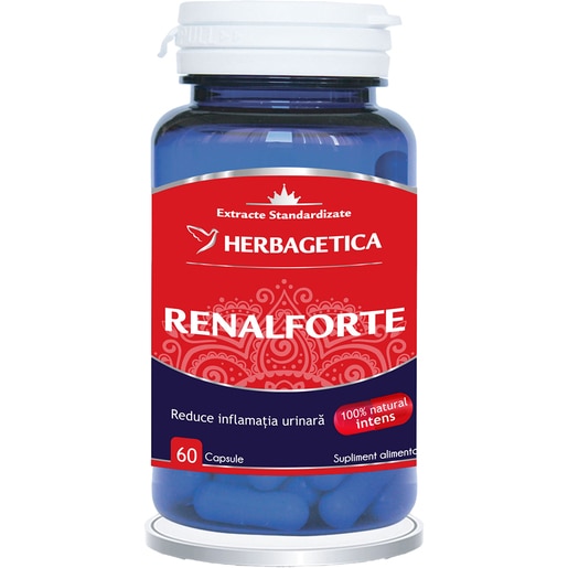 Supliment Renalforte, 60 capsule, HERBAGETICA Supliment Renalforte, 60 capsule, HERBAGETICA