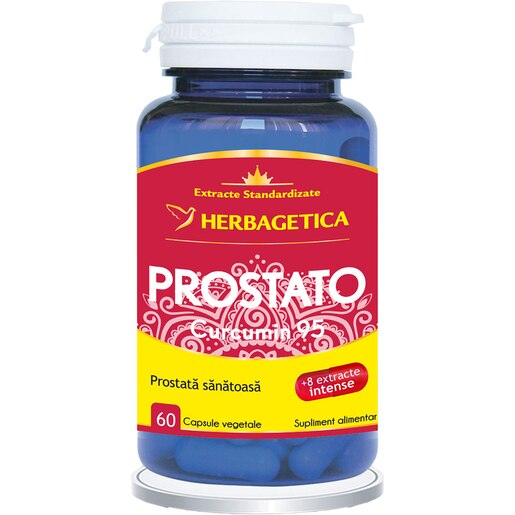 Supliment Prostato Curcumin 95, 60 capsule, HERBAGETICA Supliment Prostato Curcumin 95, 60 capsule, HERBAGETICA