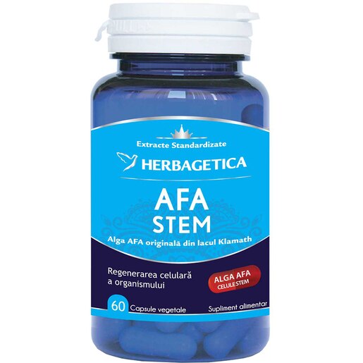 Supliment alimentar Afa Stem, 60 capsule vegetale, HERBAGETICA Supliment alimentar Afa Stem, 60 capsule vegetale, HERBAGETICA