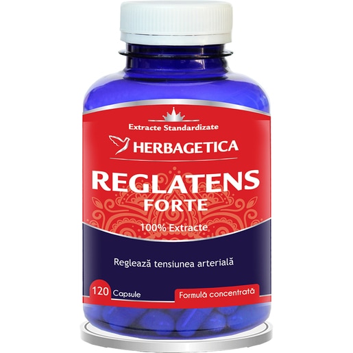 Supliment Reglatens Forte, 120 capsule, HERBAGETICA Supliment Reglatens Forte, 120 capsule, HERBAGETICA