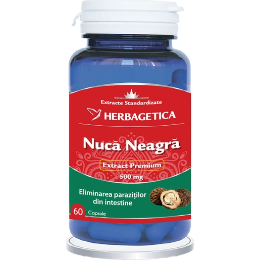 Supliment Nuca Neagra, 60 capsule, HERBAGETICA Supliment Nuca Neagra, 60 capsule, HERBAGETICA
