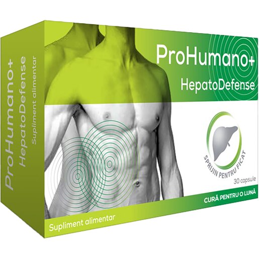 Supliment alimentar HepatoDefense, 20 capsule, PROHUMANO+ Supliment alimentar HepatoDefense, 20 capsule, PROHUMANO+