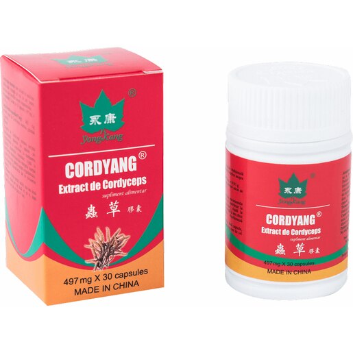 Supliment alimentar Cordyang - Extract de cordyceps, 30 capsule, YONG KANG Supliment alimentar Cordyang - Extract de cordyceps, 30 capsule, YONG KANG