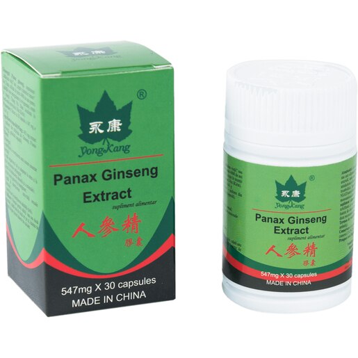 Supliment alimentar Panax Ginseng, 30 capsule, YONG KANG Supliment alimentar Panax Ginseng, 30 capsule, YONG KANG