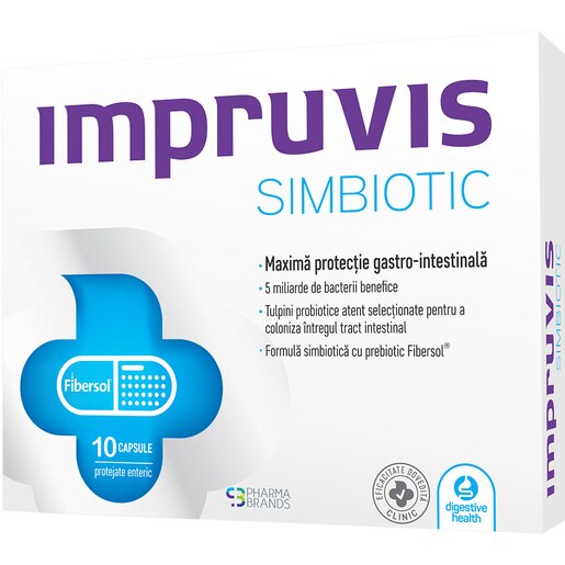 Impruvis Simbiotic, 10 capsule Impruvis Simbiotic, 10 capsule
