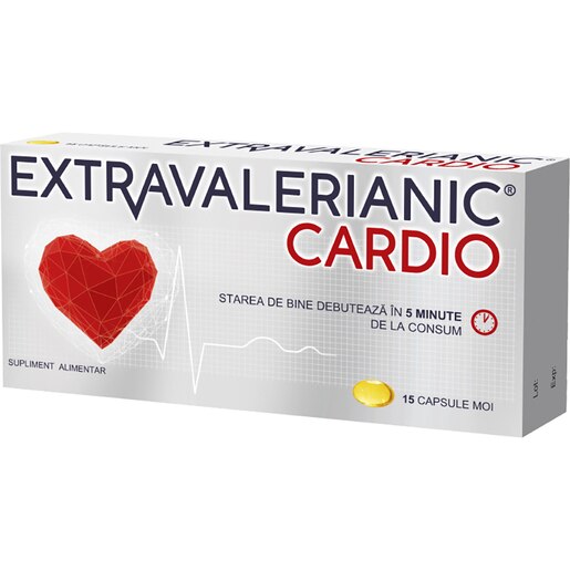 Supliment alimentar Extravalerianic Cardio, 15 capsule moi, BIOFARM Supliment alimentar Extravalerianic Cardio, 15 capsule moi, BIOFARM