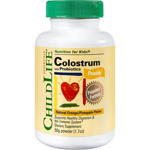 Supliment Colostru cu Probiotice Childlife Essentials, 50 g pudra, SECOM Supliment Colostru cu Probiotice Childlife Essentials, 50 g pudra, SECOM