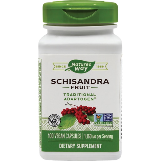 Supliment alimentar Schisandra 580 mg Natures Way, 100 capsule vegetale, SECOM Supliment alimentar Schisandra 580 mg Natures Way, 100 capsule vegetale, SECOM