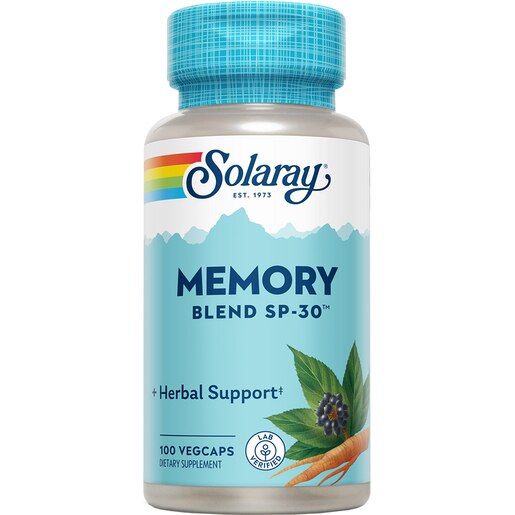 Supliment alimentar Memory Blend SP-30 Solaray, 100 capsule vegetale, SECOM Supliment alimentar Memory Blend SP-30 Solaray, 100 capsule vegetale, SECOM