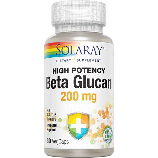 Supliment Beta Glucan 200 mg Solaray, 30 capsule, SECOM Supliment Beta Glucan 200 mg Solaray, 30 capsule, SECOM