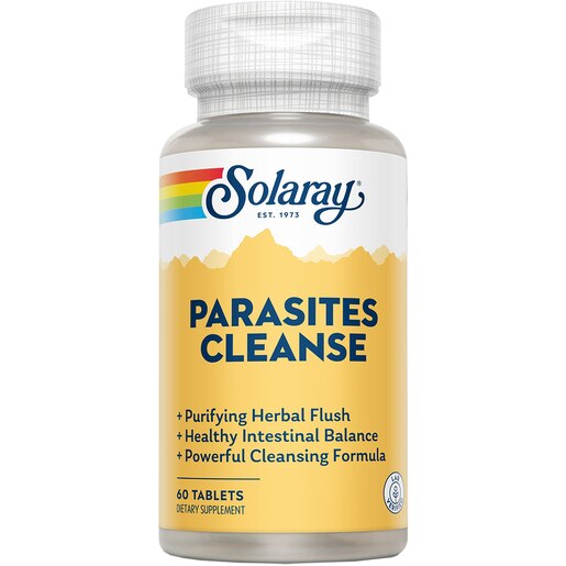 Supliment alimentar Parasites Cleanse Solaray, 60 tablete, SECOM Supliment alimentar Parasites Cleanse Solaray, 60 tablete, SECOM