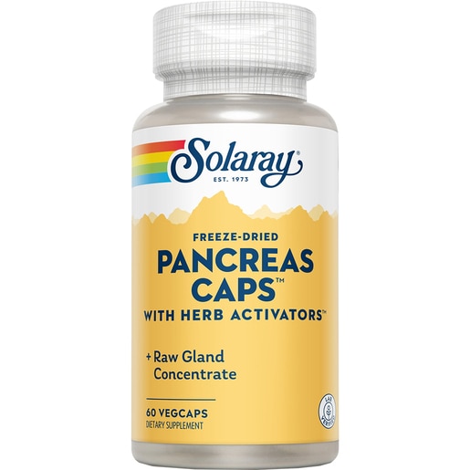 Supliment alimentar Pancreas Caps Solaray, 60 capsule, SECOM Supliment alimentar Pancreas Caps Solaray, 60 capsule, SECOM