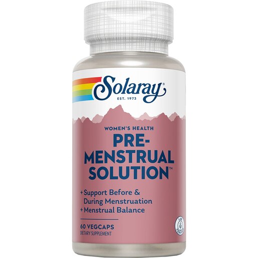 Supliment alimentar Premenstrual Solution Solaray, 60 capsule vegetale, SECOM Supliment alimentar Premenstrual Solution Solaray, 60 capsule vegetale, SECOM