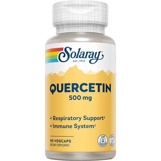 Supliment alimentar Quercetin 500 mg Solaray, 90 capsule vegetale, SECOM Supliment alimentar Quercetin 500 mg Solaray, 90 capsule vegetale, SECOM
