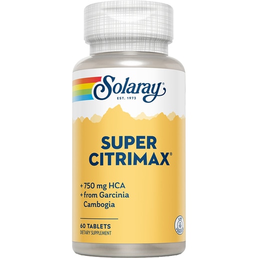 Supliment alimentar Super CitriMax (Garcinia cambogia) 750 mg Solaray, 60 tablete, SECOM Supliment alimentar Super CitriMax (Garcinia cambogia) 750 mg Solaray, 60 tablete, SECOM