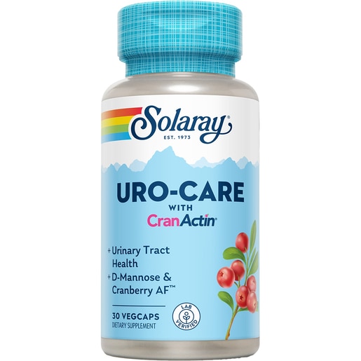 Supliment alimentar Uro-Care cu CranActin Solaray, 30 capsule vegetale, SECOM Supliment alimentar Uro-Care cu CranActin Solaray, 30 capsule vegetale, SECOM