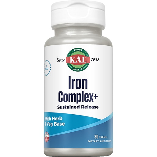 Supliment Iron Complex+ KAL, 30 comprimate, SECOM Supliment Iron Complex+ KAL, 30 comprimate, SECOM