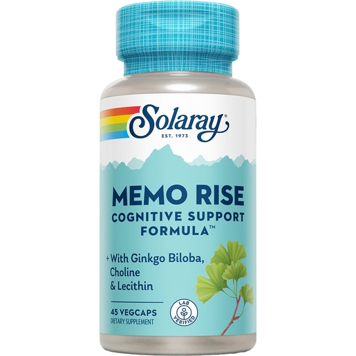 Supliment alimentar Memo Rise Solaray, 45 capsule vegetale, SECOM Supliment alimentar Memo Rise Solaray, 45 capsule vegetale, SECOM