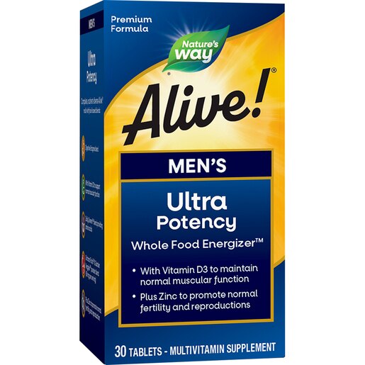 Supliment Alive! Men's Ultra Natures Way, 30 comprimate, SECOM Supliment Alive! Men's Ultra Natures Way, 30 comprimate, SECOM